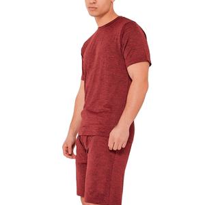 Ensemble short délavé à l'acide deux pièces pour hommes tenue d'été décontractée mode t-shirt et short confortable respirant Streetwear - Product Image 1