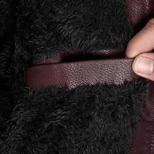 New 2025 Premium Quality Wholesale OEM Customized Outdoor Vintage Waterproof High Street <b>Stand</b> Collar Men Leather Jacket - Product Image 6