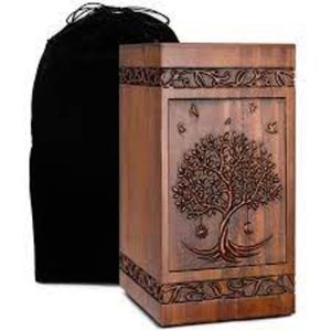 Urne en bois super qualifiée urnes de crémation en gros faites à la main fournitures funéraires urnes en bois pour cendres humaines adulte - Product Image 1