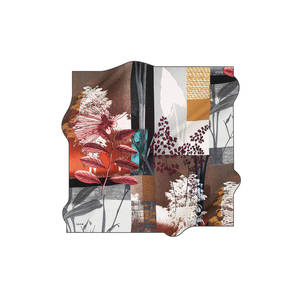 Digital Printed 90x90 Stone Washed Silk Crepe Satin <b>Square</b> <b>Scarf</b> - Product Image 1