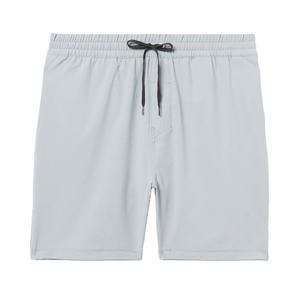 Shorts en toile mi-taille pour homme, logo personnalisé sur le devant, anti-froissement, respirant, séchage rapide, écologique, décontracté, entraînement, gym, course à pied - Product Image 1
