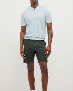 Polo personalizado con cremallera para hombre, 100% algodón, corte entallado, tela suave y transpirable, perfecto para ropa informal y semiformal, logotipo personalizado - Product Image 1