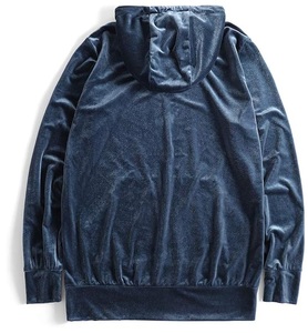 OEM Services 2025 Latest Custom Wholesale Bulk Order Velvet <b>Velour</b> Pullover Good Quality Men Embroidered Oversized Hoodies - Product Image 2