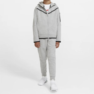 Chándales de algodón de calidad superior para niños, Jersey informal con capucha, estampado personalizado, patrón sólido, conjuntos de ropa para niños pequeños - Product Image 4