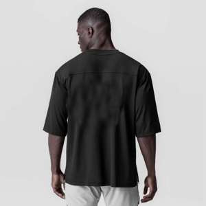 Camisetas de algodón para hombre, nuevo diseño de gran tamaño, ropa de gimnasio transpirable, manga corta de verano, moda informal de moda callejera - Product Image 5