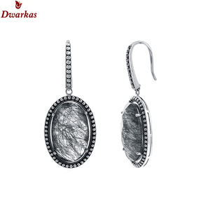 Pendientes colgantes de plata 925 al por mayor con joyas de piedras preciosas labradoritas personalizadas estilo clásico para bodas y fiestas - Product Image 3