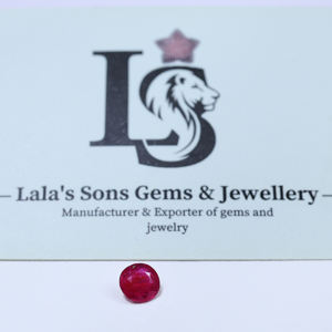 พลอยทับทิมธรรมชาติคุณภาพดี ไม่ผ่านการอบ 1.41 กะรัต สีชมพูอมแดง ทรงกลม หินประจำเดือนกรกฎาคม เหมาะสำหรับทำแหวนและจี้ - Product Image 4