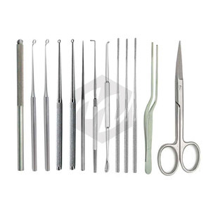 Set de Miringotomía de 28 Piezas, Kit de Instrumentos de Microcirugía de Oído, ORL, Acero Inoxidable Médico de Alta Calidad, Timpanoplastia Manual - Product Image 3