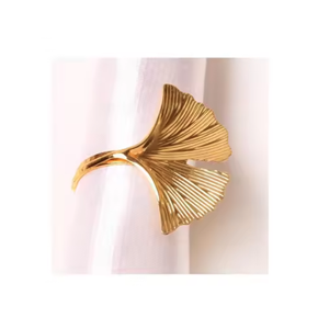 Servilleteros de Metal hechos a mano de oro elegante recién llegados decoración de fiesta de mesa surtida para bodas banquetes y fiestas precio bajo - Product Image 1