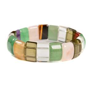 Artizon Studio กำไลข้อมือเรซินสีเขียวสวยพื้นผิวเรียบดีไซน์คลาสสิกทำด้วยมือหมุนแบบปรับแต่งสีได้เครื่องประดับสำหรับ - Product Image 5