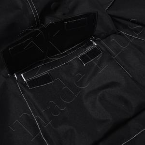 Pantalon de ski classique noir imperméable, isolé, avec taille ajustable, fermetures éclair de ventilation et poignets élastiques, coupe ample - Product Image 5