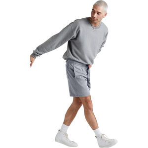 fleece <b>shorts</b> casual <b>men</b> cotton soft <b>lounge</b> summer apparel elastic waist relaxed fit comfort wear - Product Image 3