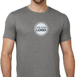 T-shirt imprimé en polyester bon marché pour hommes et femmes - Product Image 5