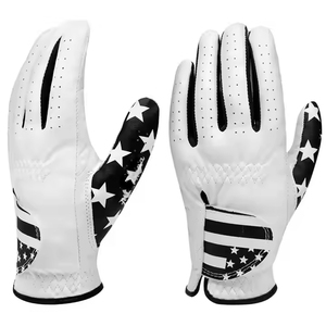 Gants de golf de luxe en cuir Cabretta respirant, personnalisables avec logo et couleur, pour gaucher, design unique, antidérapants pour la pratique sportive - Product Image 2