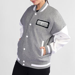 Chaqueta de nailon de alta calidad para mujer, logotipo bordado impreso, jugadores de baloncesto, estilo Letterman transpirable a la moda, venta al por mayor - Product Image 2