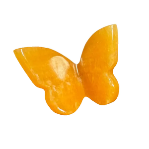 Cristal de haute qualité papillon volant calcite orange ailes de pierre de guérison papillon sculpté 3D pour noël et la décoration de la maison - Product Image 1