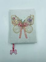 Carnet de notes de luxe fait main en velours, très demandé, avec impression et perles, couleurs personnalisables, tailles A5/A6, journal personnalisé avec logo, cadeau, Inde