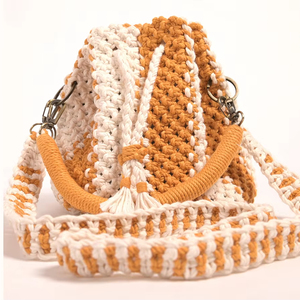 Sacs faits à la main en macramé pour femmes avec chaînes décoration nouveau Design pompe en macramé plage tissage Vietnam mode en gros - Product Image 1