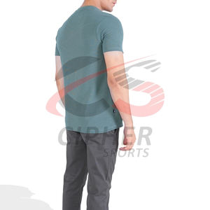 เสื้อยืดผ้าฝ้ายไม้ไผ่สำหรับผู้ชาย, เสื้อฮิปฮอปแขนสั้นน้ำหนักมากเสื้อยืดธรรมดาเสื้อยืดผ้าฝ้ายอ่อนนุ่มระบายอากาศได้ดีและความชื้น - Product Image 3