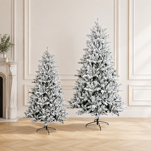 <span class=keywords><strong>Sapin</strong></span> <span class=keywords><strong>de</strong></span> Noël <span class=keywords><strong>artificiel</strong></span> <span class=keywords><strong>de</strong></span> haute qualité en PVC et PE, feuilles vertes, 240-300 <span class=keywords><strong>cm</strong></span>, avec neige floquée, base autoportante et éclairage LED - Product Image 2
