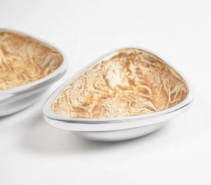 ชุดชามสามเหลี่ยมพรีเมียมเคลือบผิวแบบกำหนดเอง ทำจากอะลูมิเนียม จำนวนสองใบ ผู้ผลิตและผู้ค้าส่ง - Product Image 3