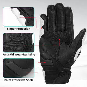 Guantes de moto de carreras Guantes de cuero para bicicleta con pantalla táctil Guantes personalizados para montar en moto más vendidos - Product Image 4