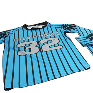 T-shirt à col rond avec broderie personnalisée pour hommes, fabriqué au Pakistan, à manches longues, en jersey Spandex tricoté et imprimé. - Product Image 1