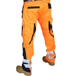 Pantalons de travail de sécurité réfléchissants haute visibilité pour hommes Pantalons cargo de qualité supérieure pour les travaux industriels - Product Image 4