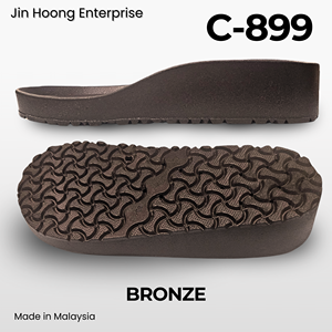 รองเท้าผู้หญิง Jin Hoong รุ่น C-899 พื้นรองเท้า PVC สีบรอนซ์ ทนทาน น้ำหนักเบา พื้นรองเท้าแบบรวม/แผ่นรองเท้าด้านใน ดีไซน์กันน้ำ น้ำหนักเบา - Product Image 2
