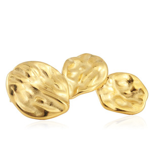 Boucles d'oreilles pendantes en or haut de gamme Yunnique, forme en U, motif végétal pour femmes, styles variés, 19053, boucles d'oreilles tendance Lotus - Product Image 5