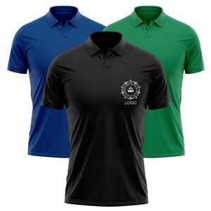 T-shirts polo personnalisés de haute qualité pour hommes Promotion des ventes Coton lourd Plus Size Personnalisable pour les hommes de grande taille - Product Image 5