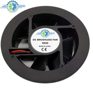 Silent 60mm 60X60X25 mm 5V 12V 24V Plastic DC Brushless Fan Axial Cooling Fan 6025 Cooling Fan for Solar Systems