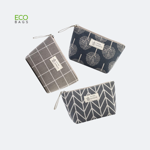 Fabricación de Vietnam Estuche de lona de algodón 100% de alta calidad Maquillaje cosmético de moda para mujer Logotipo personalizado Listo para enviar MOQ 500 PCS - Product Image 3