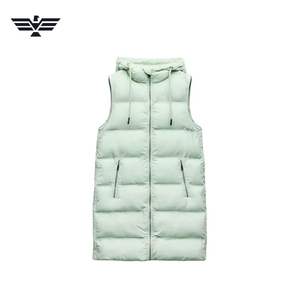 Women's Breathable Woven Long Puffer Jacket Hood Thick Winter Warm Nylon Shell <b>Polyester</b> <b>Filling</b> Autumn/Winter Front Customized - Product Image 1