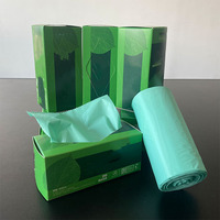 Produit biodégradable, taille et couleur personnalisées, impression de Gravure LDPE/HDPE, sac en rouleau Compostable avec joint plat et poignée