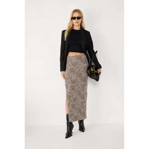 กระโปรงมิดิลายเสือดาว - Product Image 4