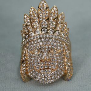 Wholesale Factory Hip Hop Style Vvs Moissanite 925 Gold <b>Ice</b> Out Rings Unisex for Wedding & Party Occasions - Product Image 4