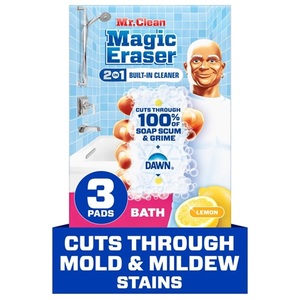 Mr. Clean Magic Erasers Original, Nettoyant pour salle de bain, douche et four, Tampons nettoyants avec Durafoam, Lot de 6 - Product Image 6