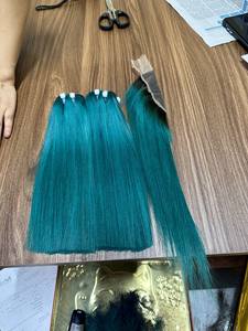 Extensions de perruque de luxe soyeux à double tirage vietnamien cheveux humains bruts italiens avec fermeture à lacet vague naturelle - Product Image 3