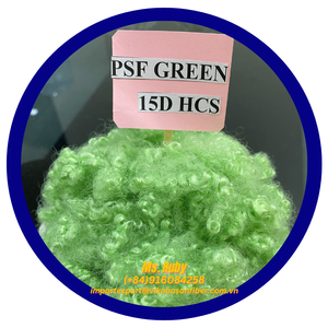 Precio de fábrica 15D HCS verde grado A 100% fibra cortada de poliéster fibra GRS para textiles para el hogar cojín almohada juguetes suaves edredón - Product Image 1