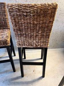 Offre Spéciale chaise en rotin antique tabouret de bar en bois haut du fabricant pour l'utilisation de meubles commerciaux - Product Image 4