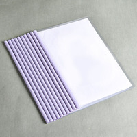 Bview Art Morandi couleur A4 dossier à levier épaissi PP matériel liant à tirants pour documents scolaires fichier papier motif carton