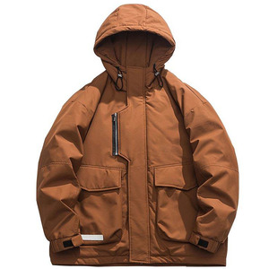 Venta al por mayor chaqueta de invierno de los hombres nueva con capucha de algodón acolchado transpirable de peso pesado cortavientos Bata - Product Image 1