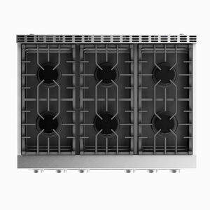 Estufa GAS Fábrica Mayorista 36 Pulgadas 6 quemador y 6,1 Cu. Ft. Horno con pantalla LED Gama de gas natural de acero inoxidable - Product Image 6
