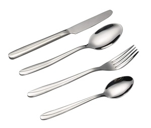 Ensemble de couverts en acier inoxydable 18/10 304 plaqué or pour restaurant, couteaux, cuillères, fourchettes, couverts en métal doré pour mariage - Product Image 5