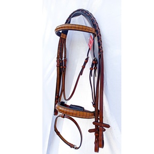 Caballo Cuero de alta calidad Patente Diseñador Fancy Horse Show Brida Cuero genuino Caballo Brida de alta calidad - Product Image 1