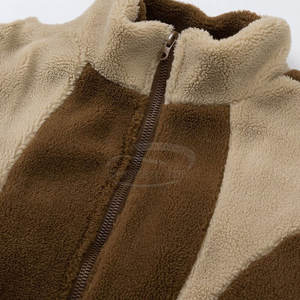 Sweat-shirts à fermeture éclair demi-quart en polaire surdimensionnée pour hommes (polyester/coton) col montant d'hiver écologique - Product Image 5