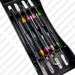 Juego de curetas periodontales Gracey, producto caliente, juego de instrumentos de relleno compuesto Dental con embalaje personalizado - Product Image 5