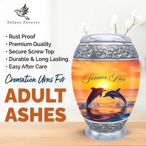 Dolphin <b>Urn</b> <b>for</b> <b>Ashes</b> <b>for</b> Women Handcrafted Cremation <b>Urn</b> Elegant and Durable Adult Funeral <b>Small</b> <b>Urns</b> <b>for</b> <b>Human</b> <b>Ashes</b> - Product Image 4