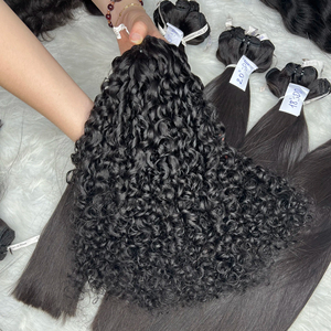 Extensiones de Cabello al por Mayor, Cabello Rizado Birmano, Cabello Remy Negro Natural, Calidad 10A, Trama de Piel, Trama Única, Cabello 100% Humano - Product Image 1